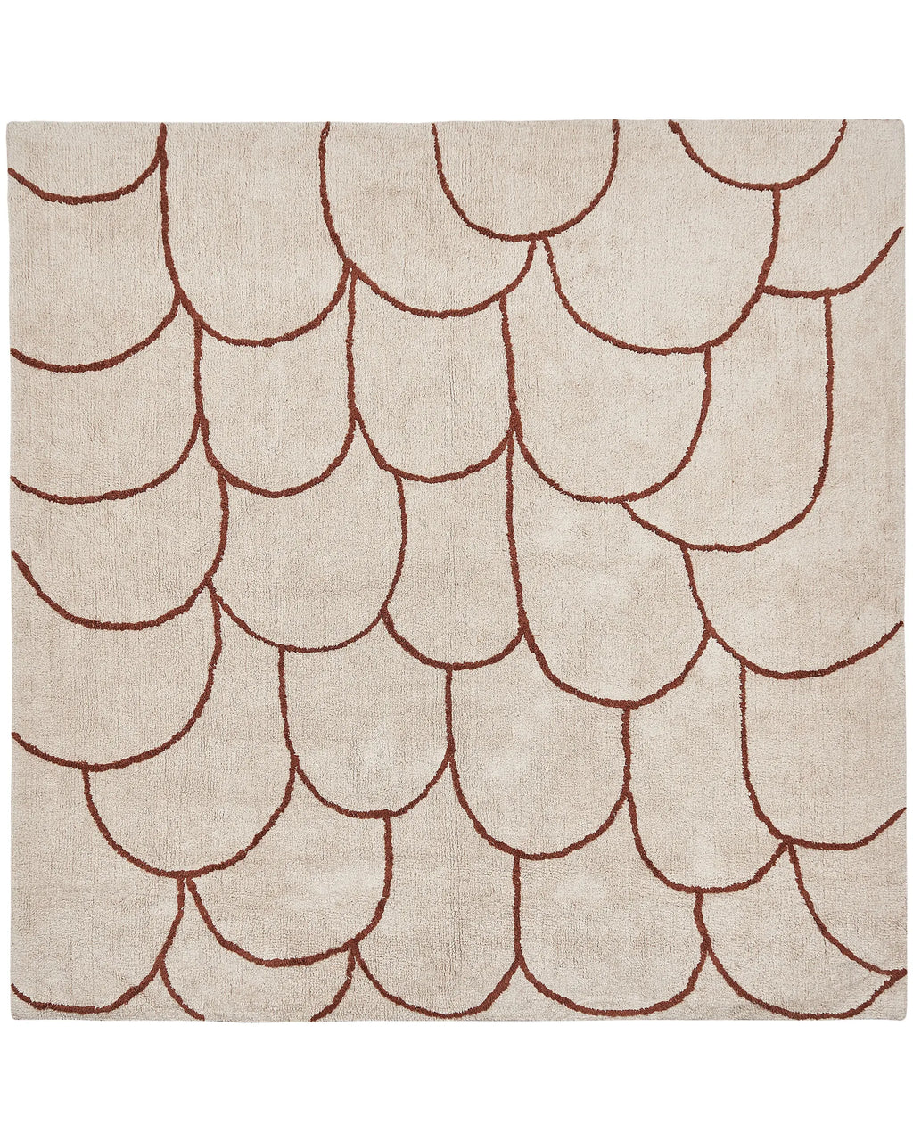 CottonWeave™ – Vloerkleed van Katoen (200x200 cm, Beige)