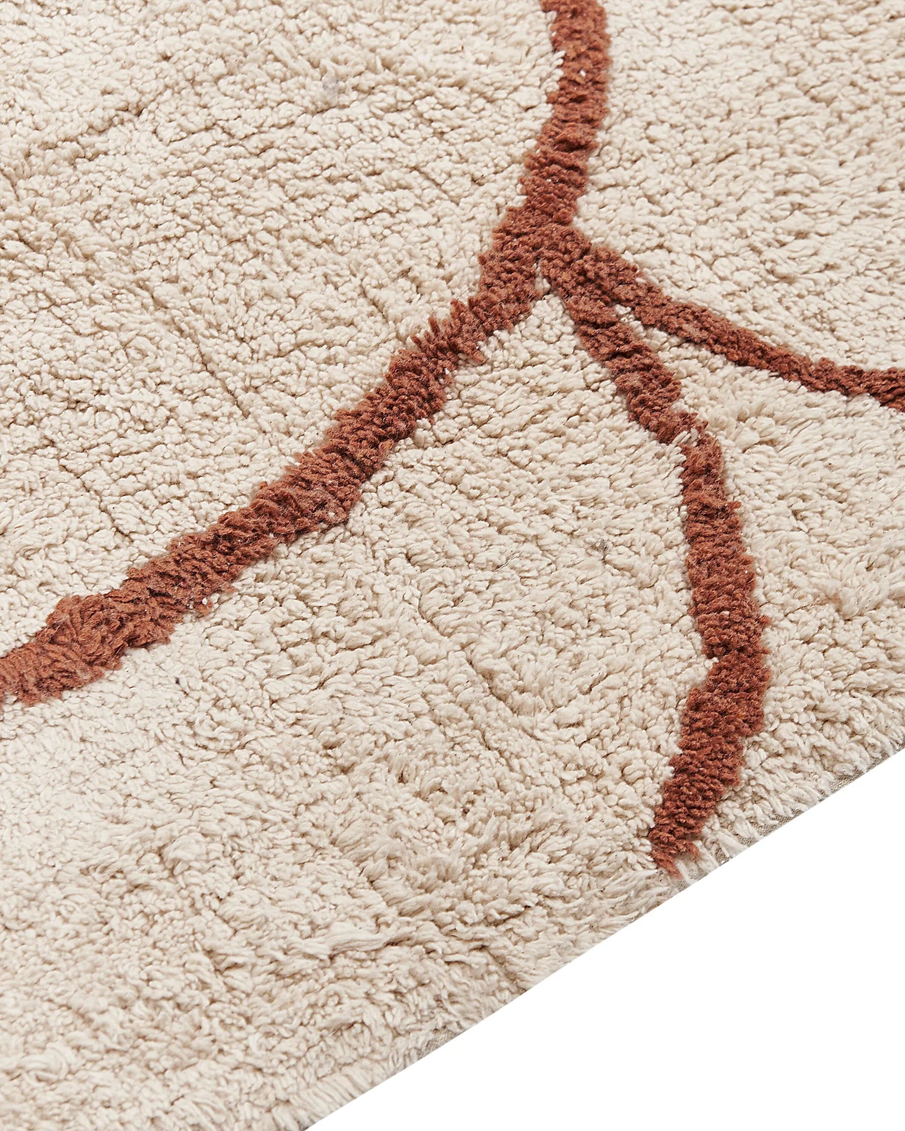 CottonWeave™ – Vloerkleed van Katoen (200x200 cm, Beige)