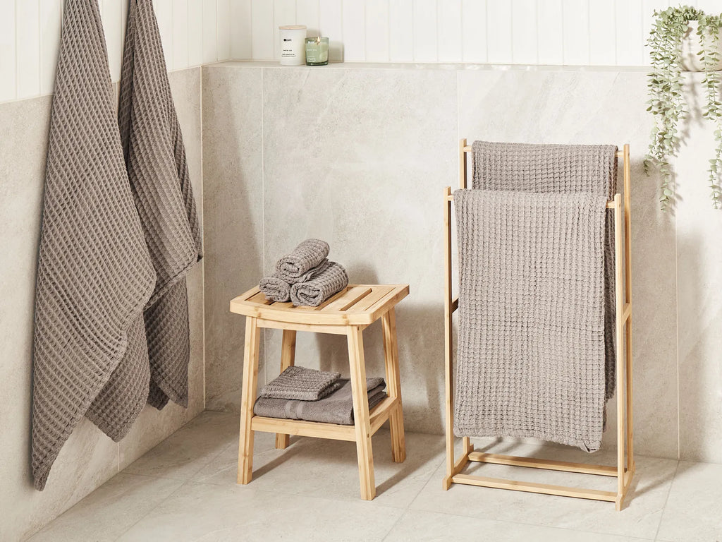 CalmNest™ – Set van 9 Katoenen Handdoeken (Taupe)