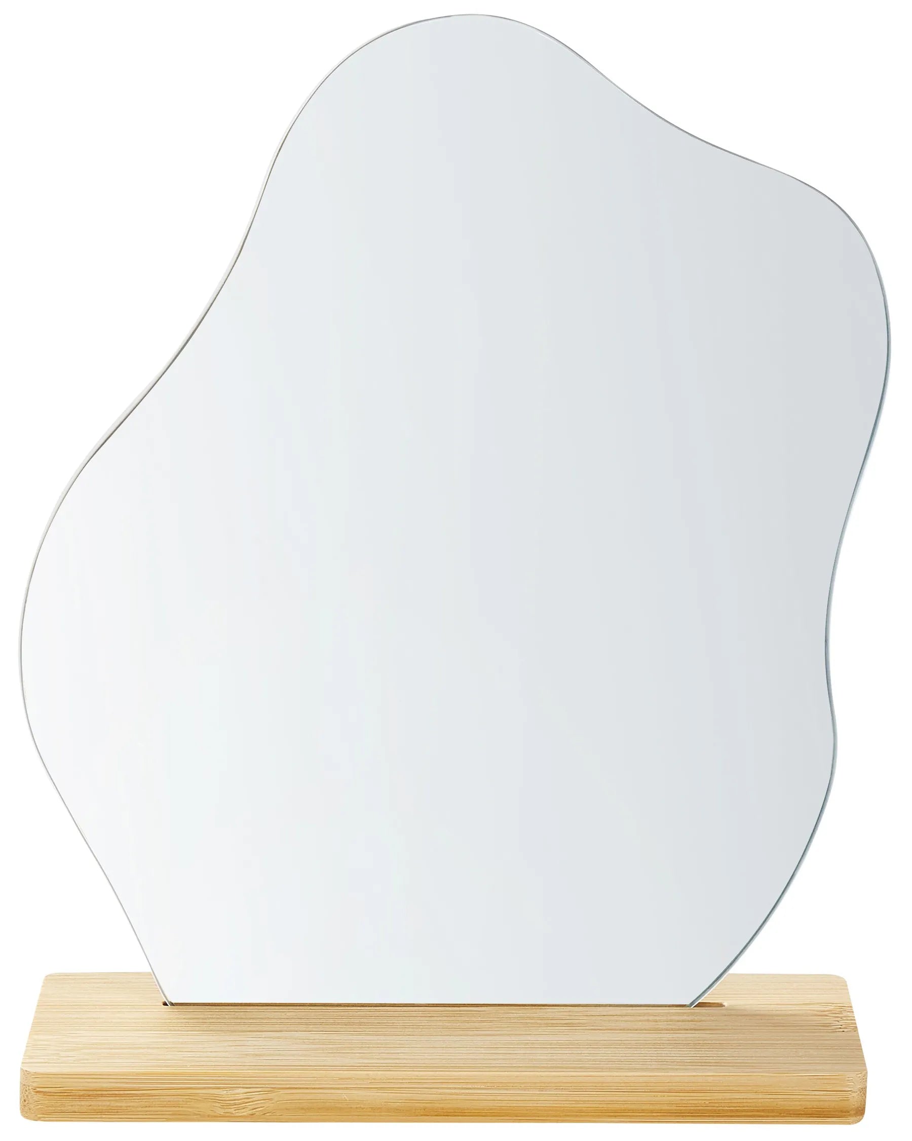 Bambué™ – Staande Spiegel Bamboe (19x22 cm, Lichtbruin)