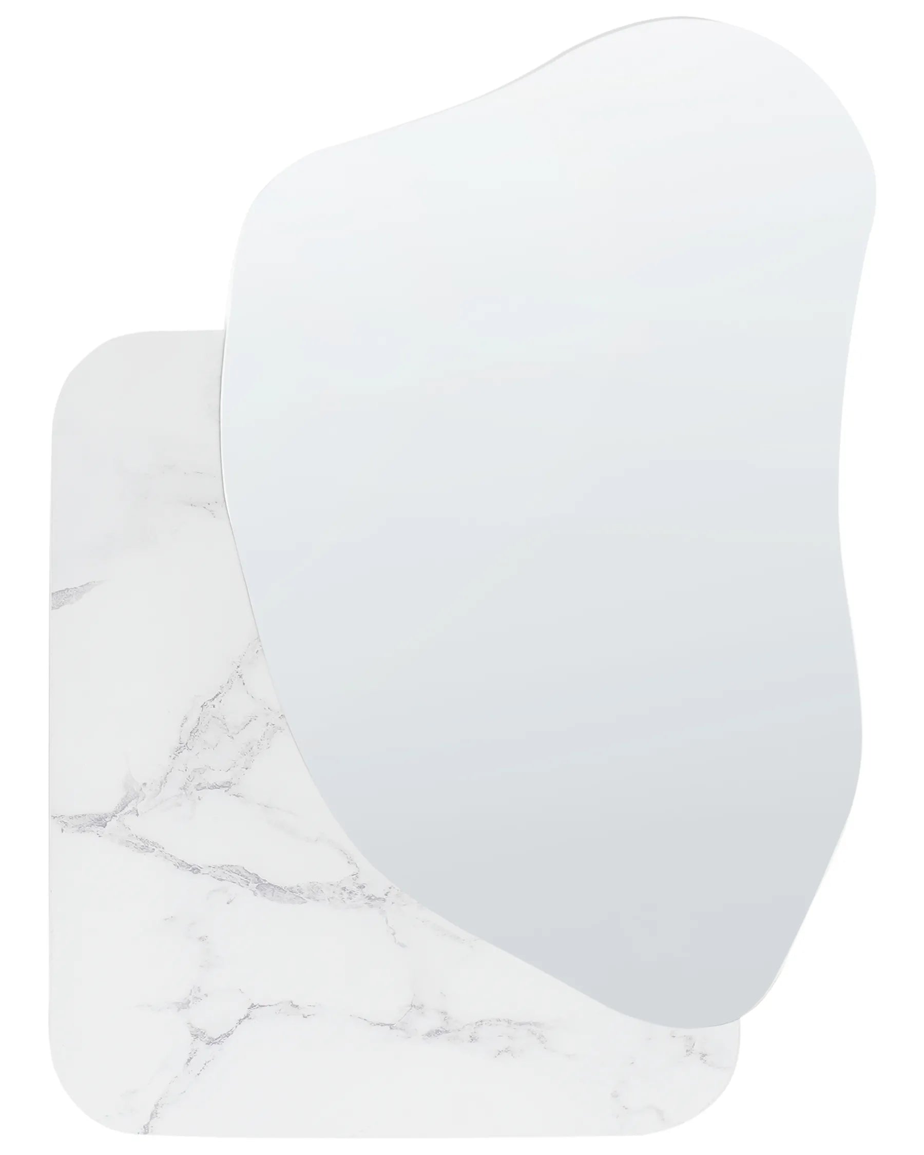 Marmira™ – Wandspiegel Marmerlook (60x80 cm, Wit)