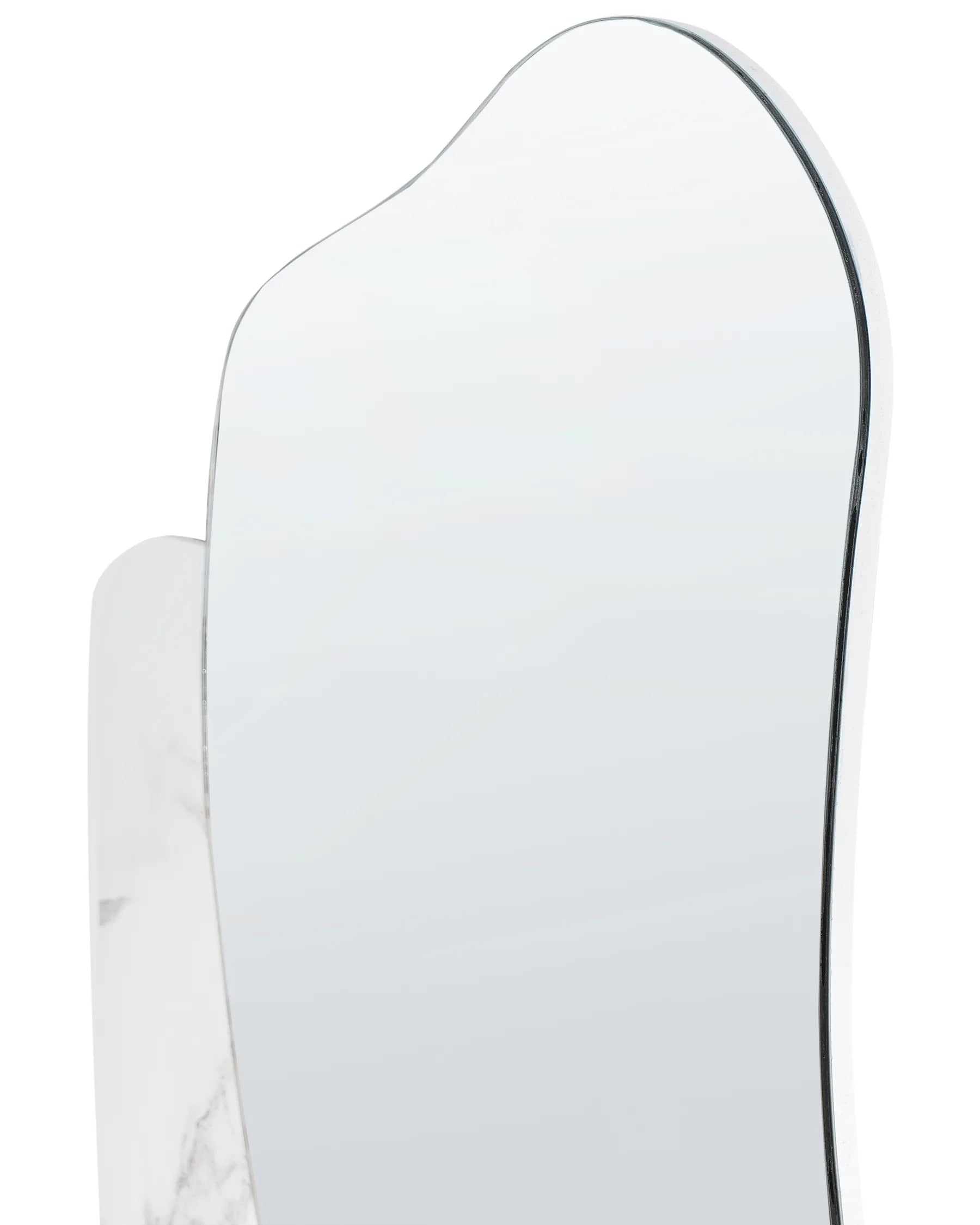 Marmira™ – Wandspiegel Marmerlook (60x80 cm, Wit)