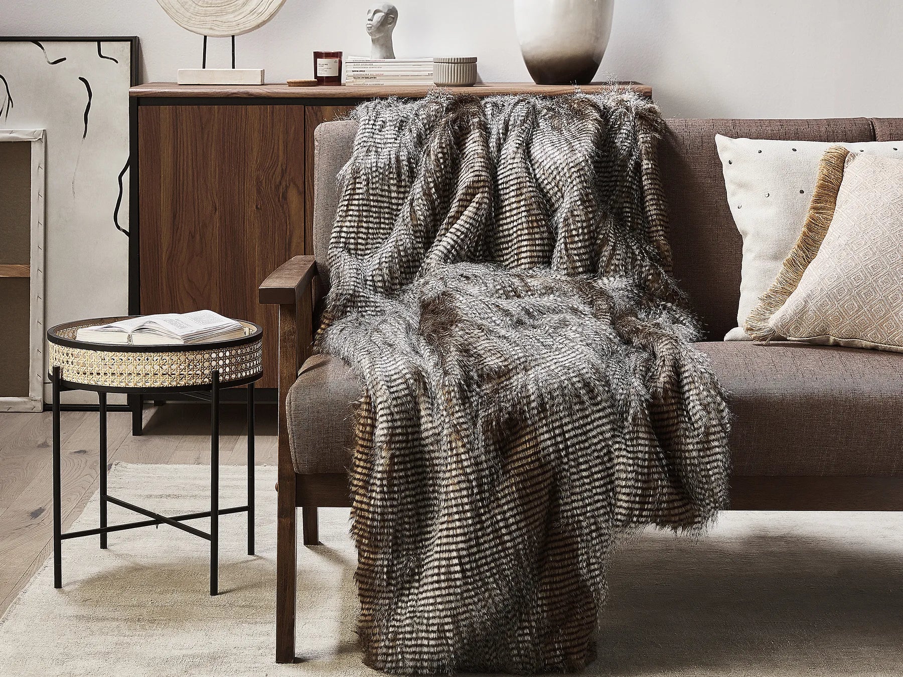 CozyRust™ – Woondeken van Stof (180x220 cm, Bruin)